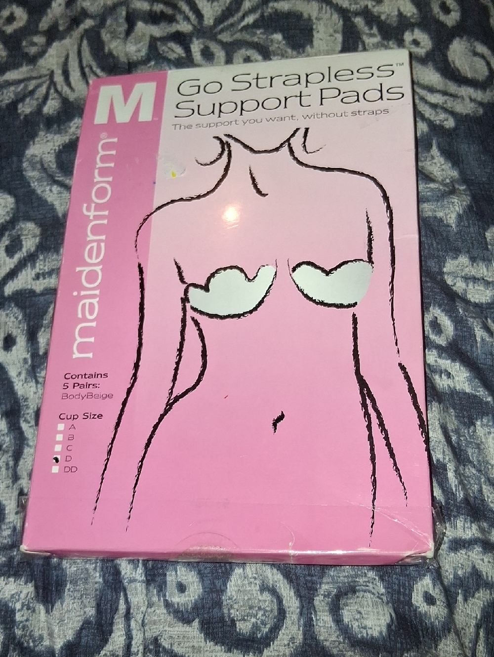 Maidenform Adhesive Strapless Support Pads Packaging